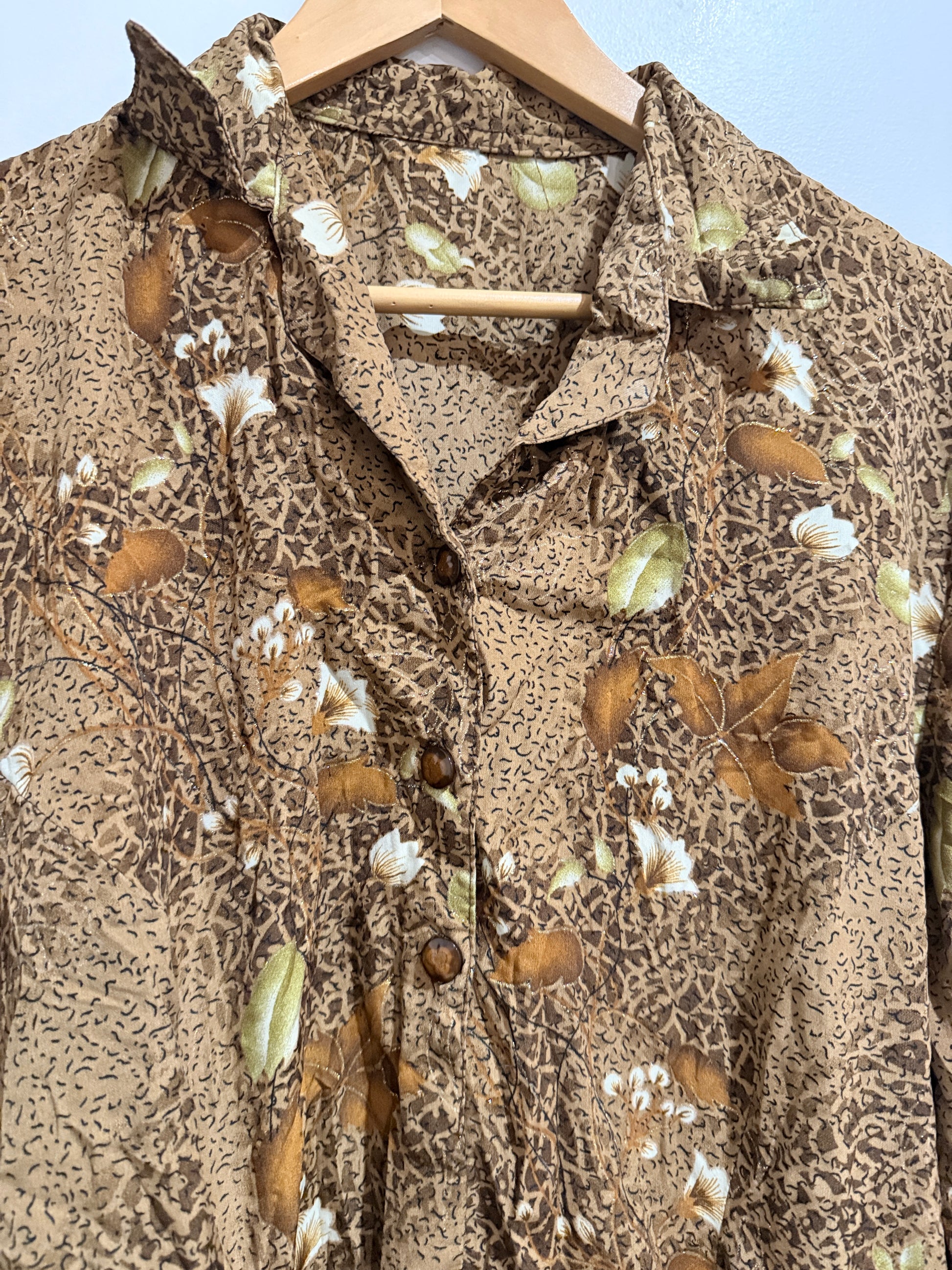 Patterned Maxi Dress Size U/Arm to U/Arm 61cm