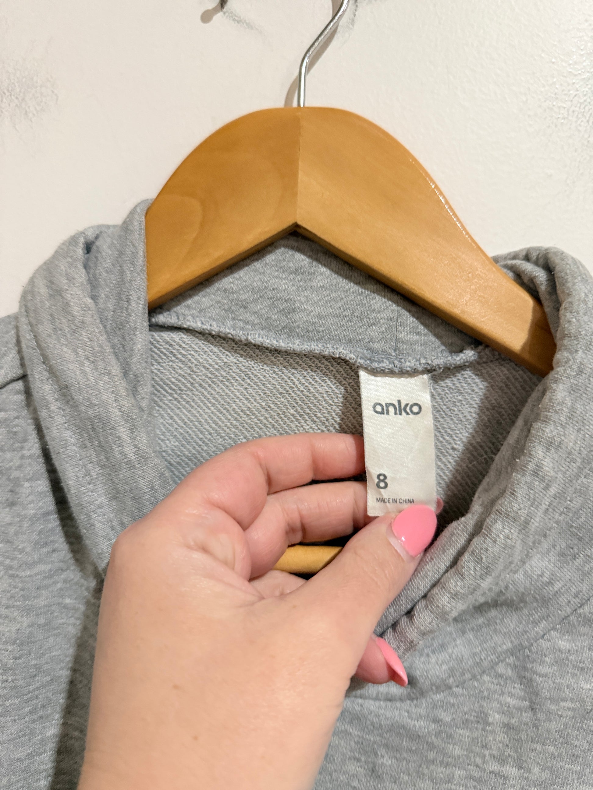 Anko Cowl-neck Pullover Hoodie Size 8