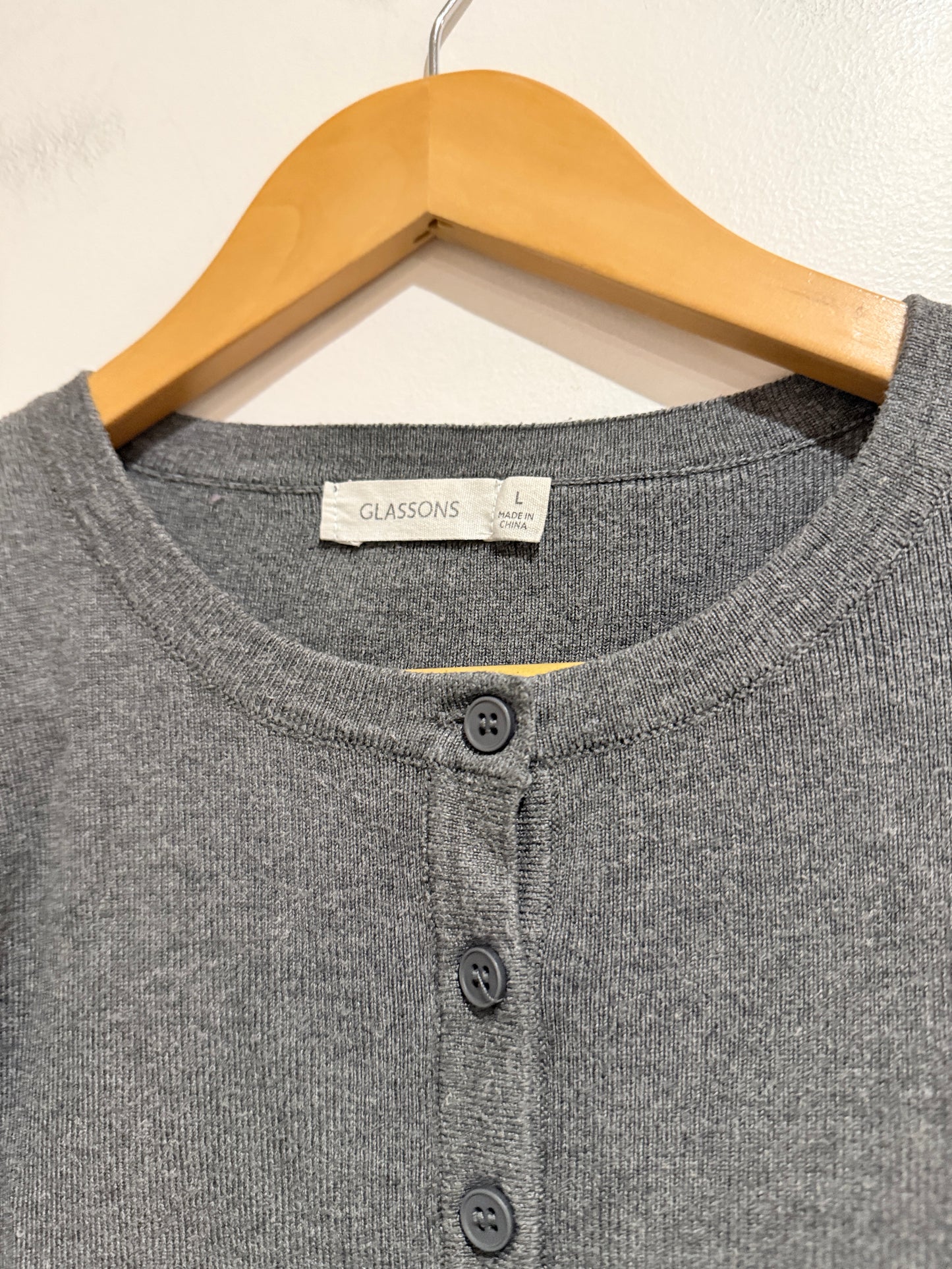 Glassons Ribbed Cardigan Size L