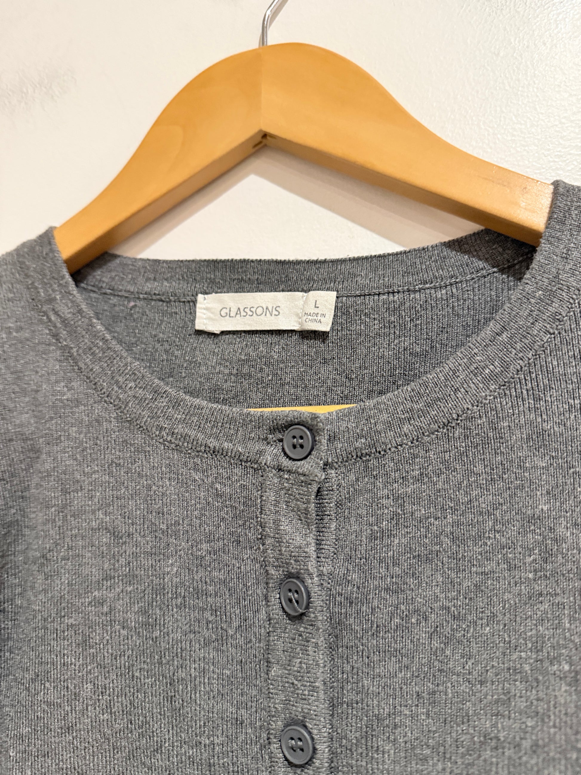 Glassons Ribbed Cardigan Size L