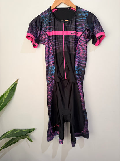 Zone3 Short Sleeve Full-zip Trisuit Size XL
