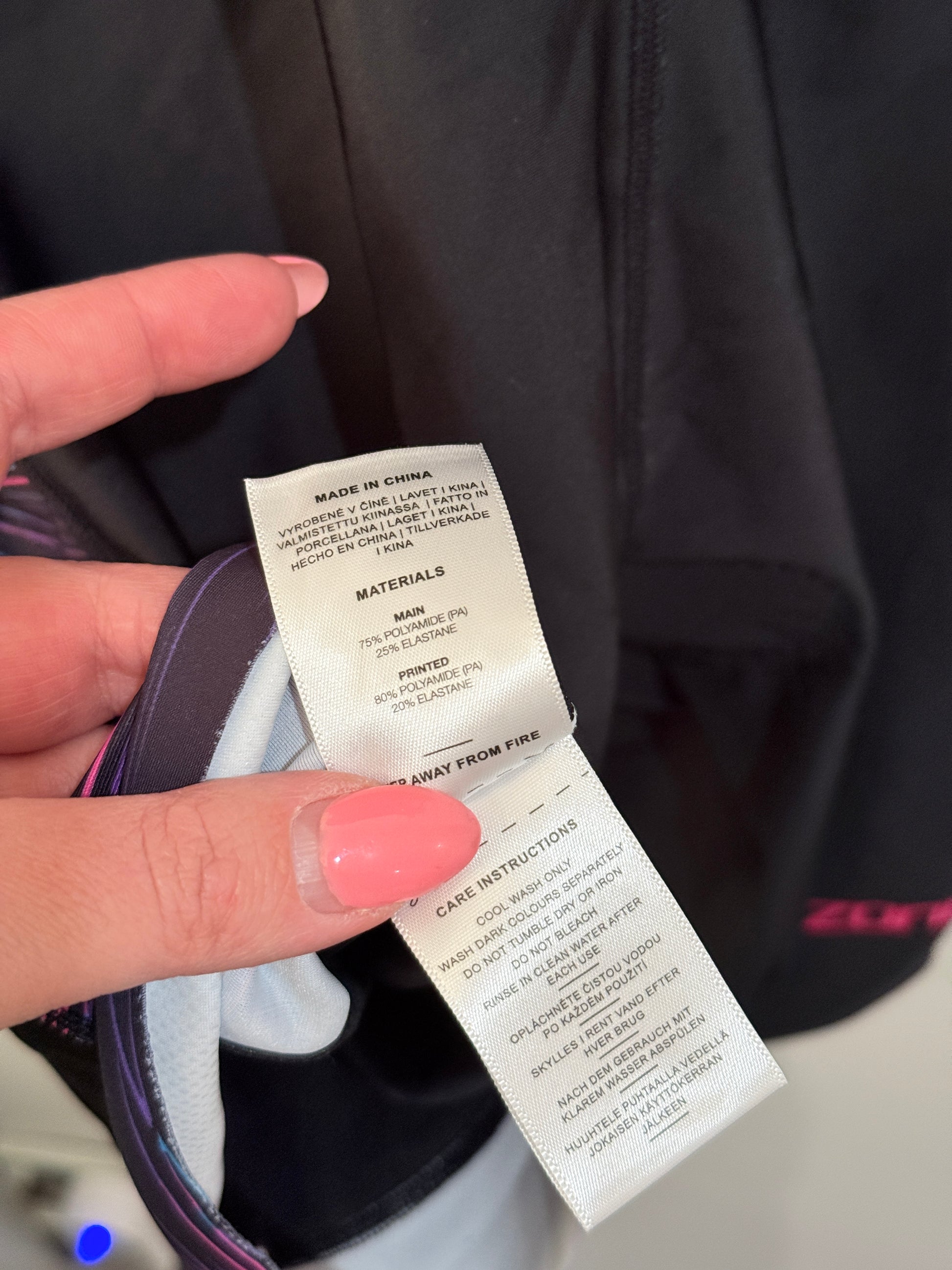 Zone3 Short Sleeve Full-zip Trisuit Size XL