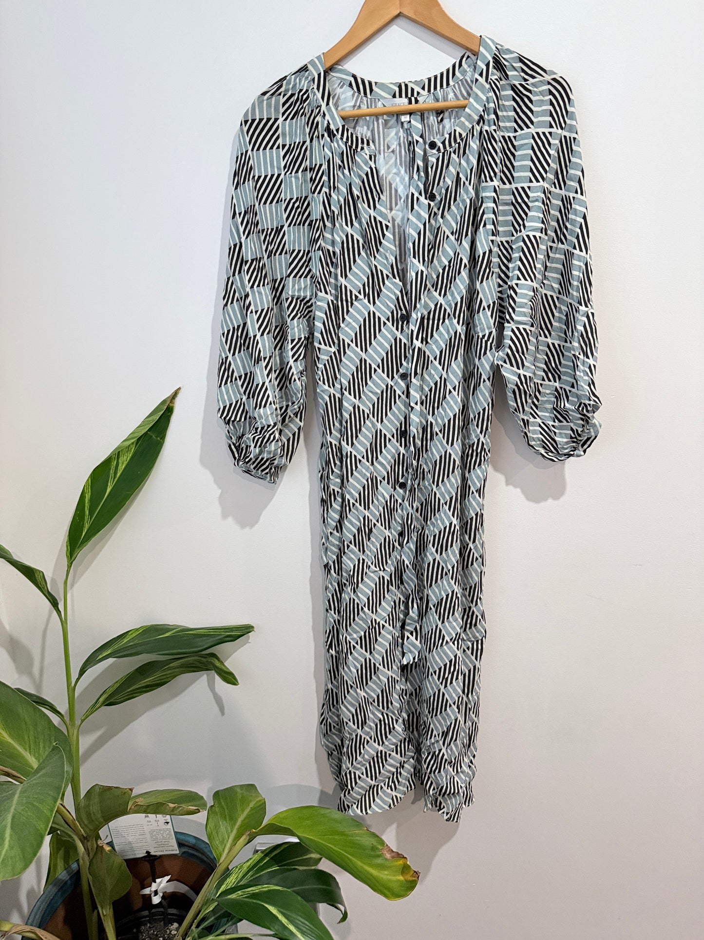 Grace H Printed Shirt Dress Size 10