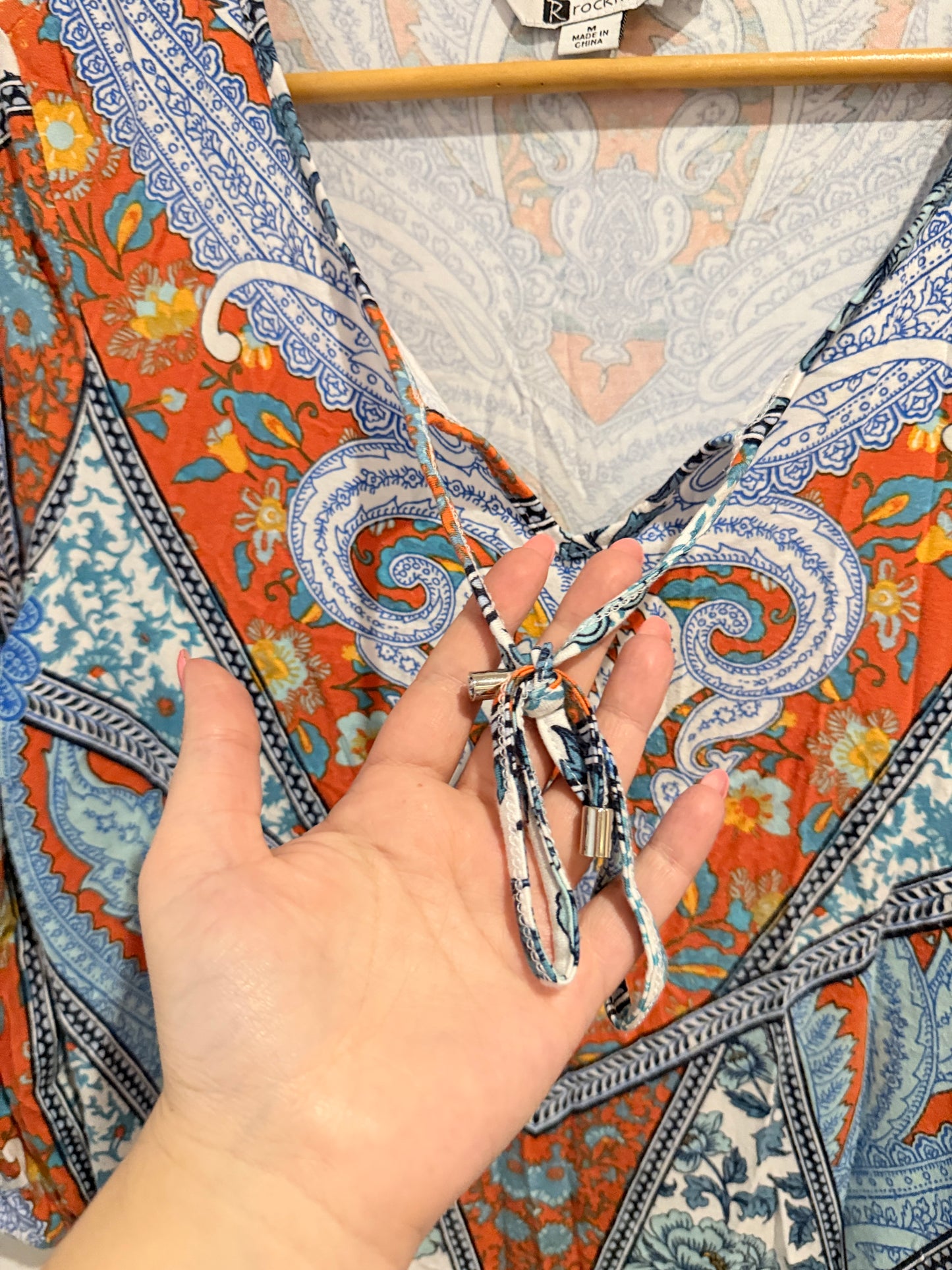 Rockmans Boho Tunic Top Size M