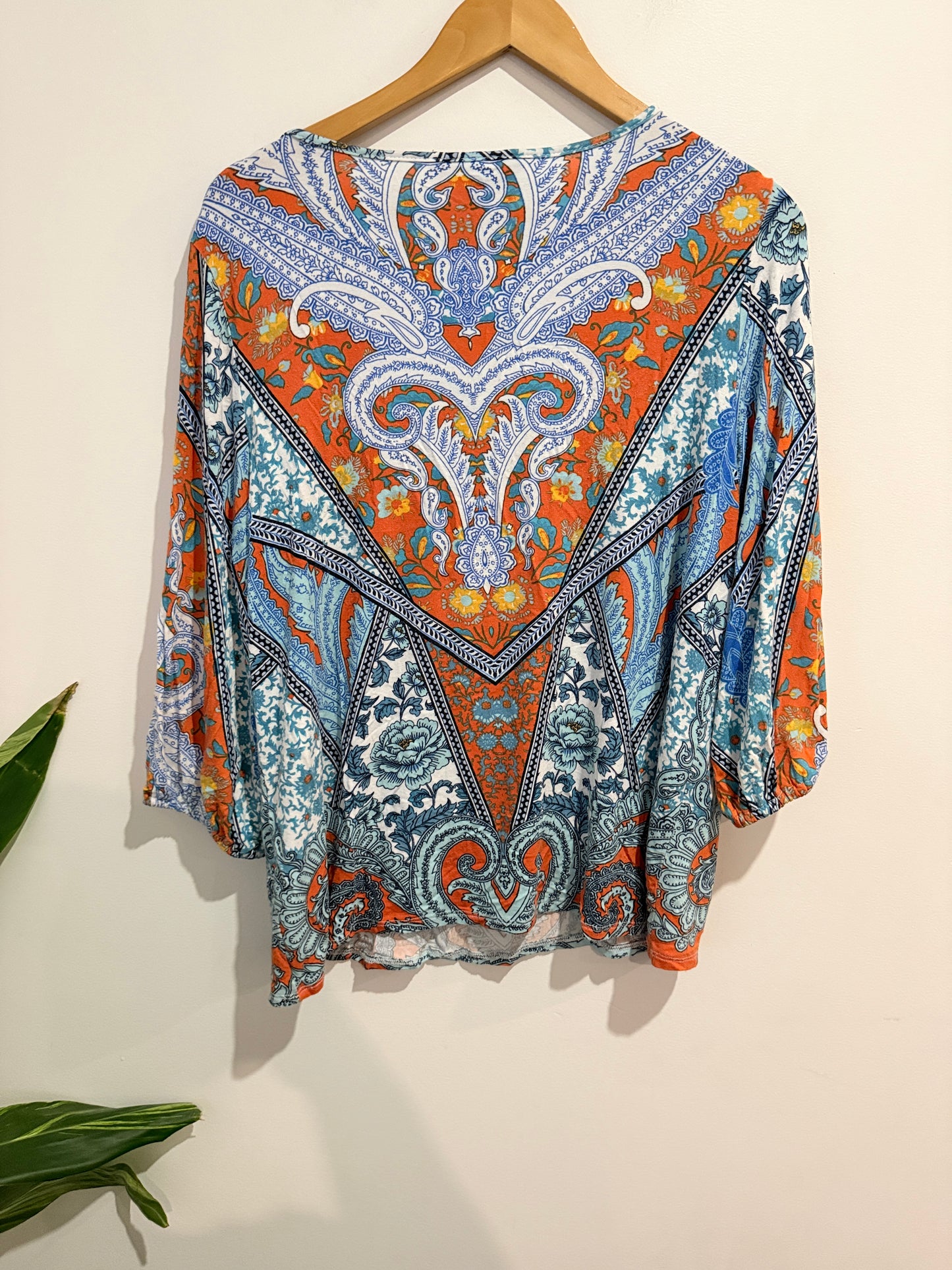 Rockmans Boho Tunic Top Size M