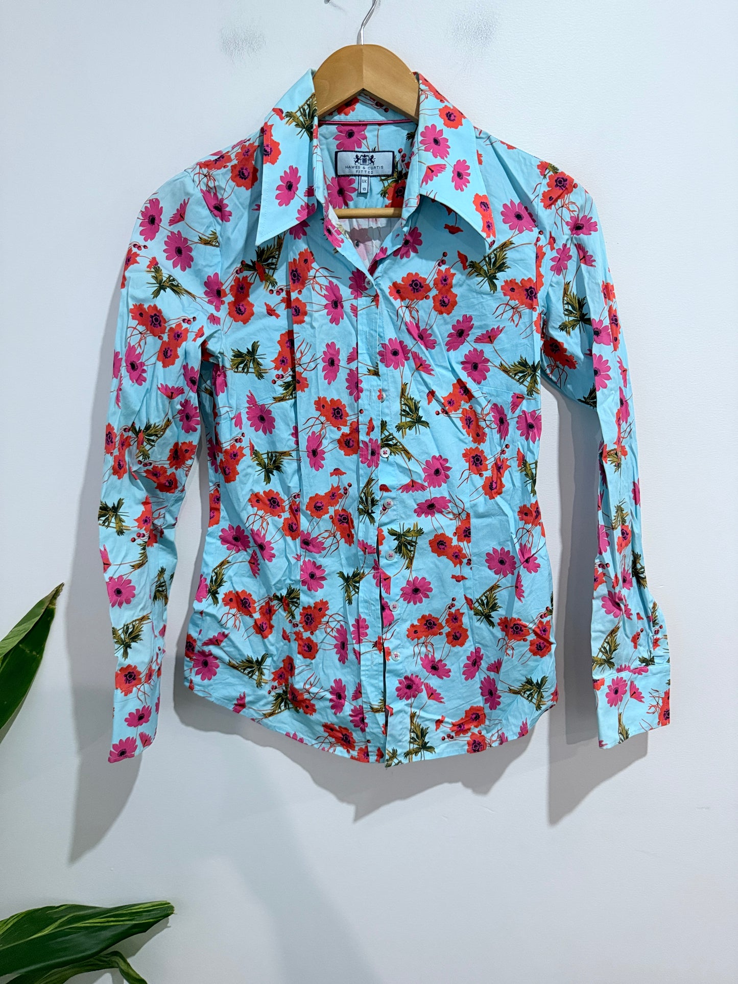 Hawes & Curtis Vibrant Floral Shirt Size 10