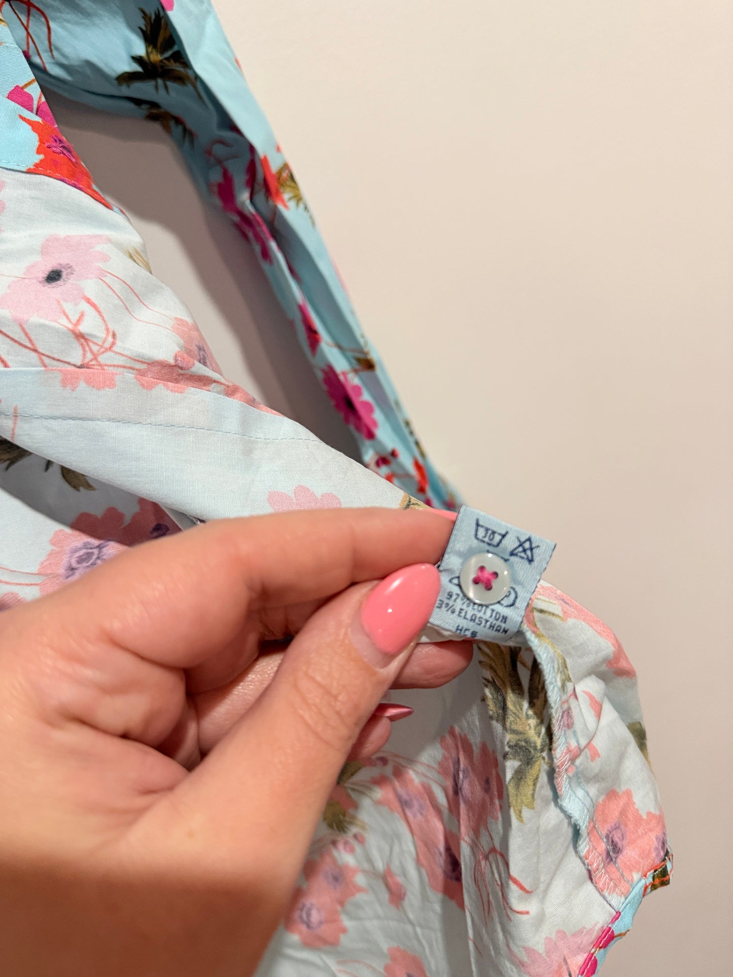 Hawes & Curtis Vibrant Floral Shirt Size 10