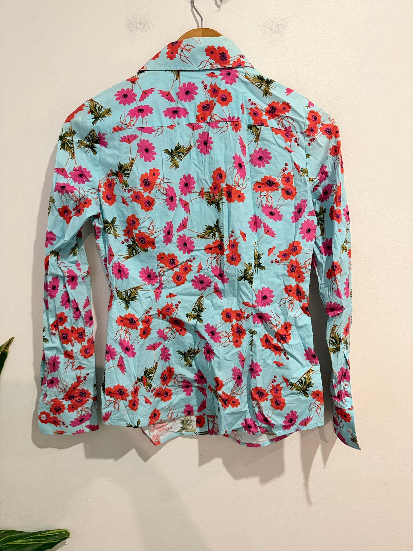Hawes & Curtis Vibrant Floral Shirt Size 10