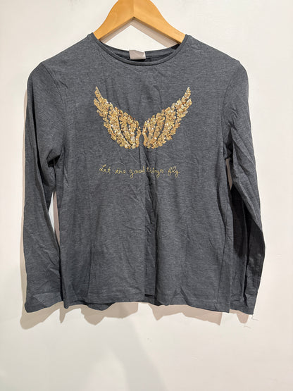 Zara Long-sleeve T-shirt Size 13-14 | 164cm