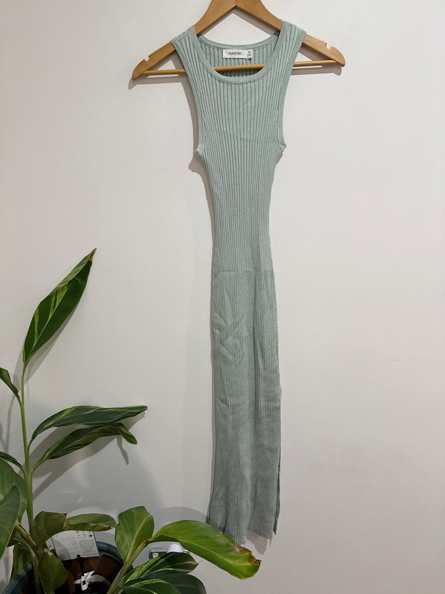 Glassons Ribbed Knit Midi Dress Size XS