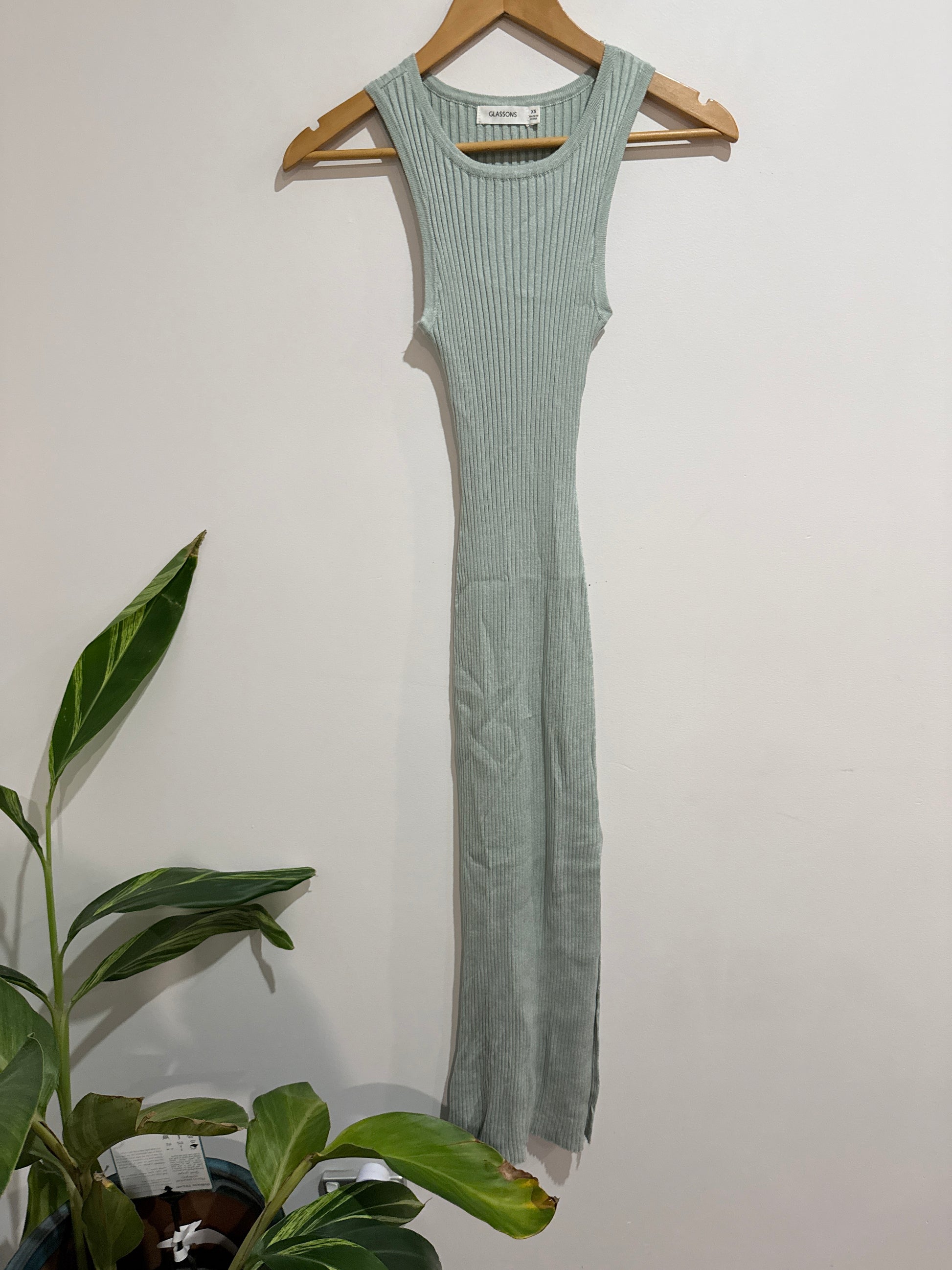 Glassons Ribbed Knit Midi Dress Size XS
