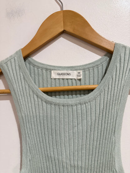 Glassons Ribbed Knit Midi Dress Size XS