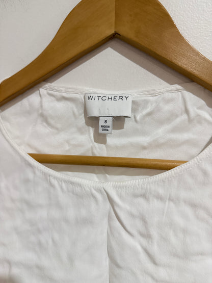 Witchery Linen Long-sleeve Shirt Size 8