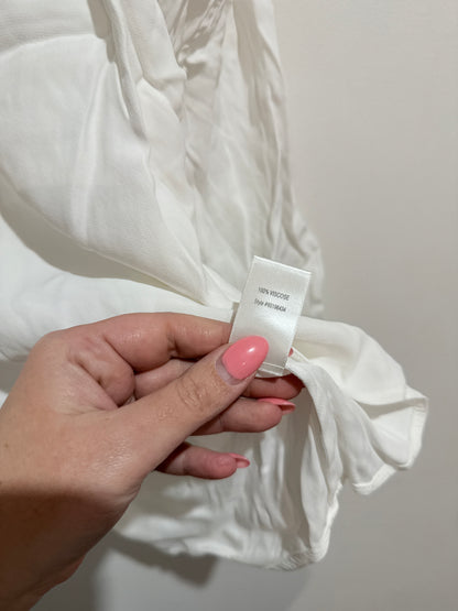 Witchery Linen Long-sleeve Shirt Size 8