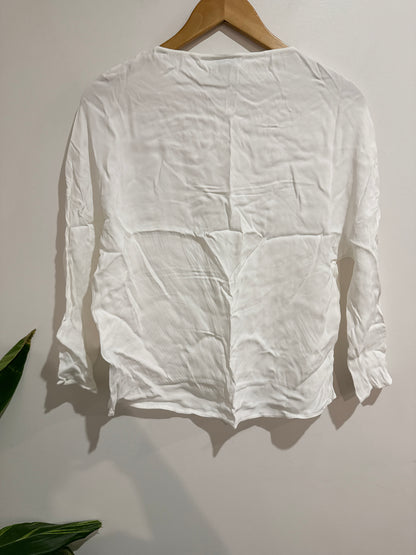 Witchery Linen Long-sleeve Shirt Size 8