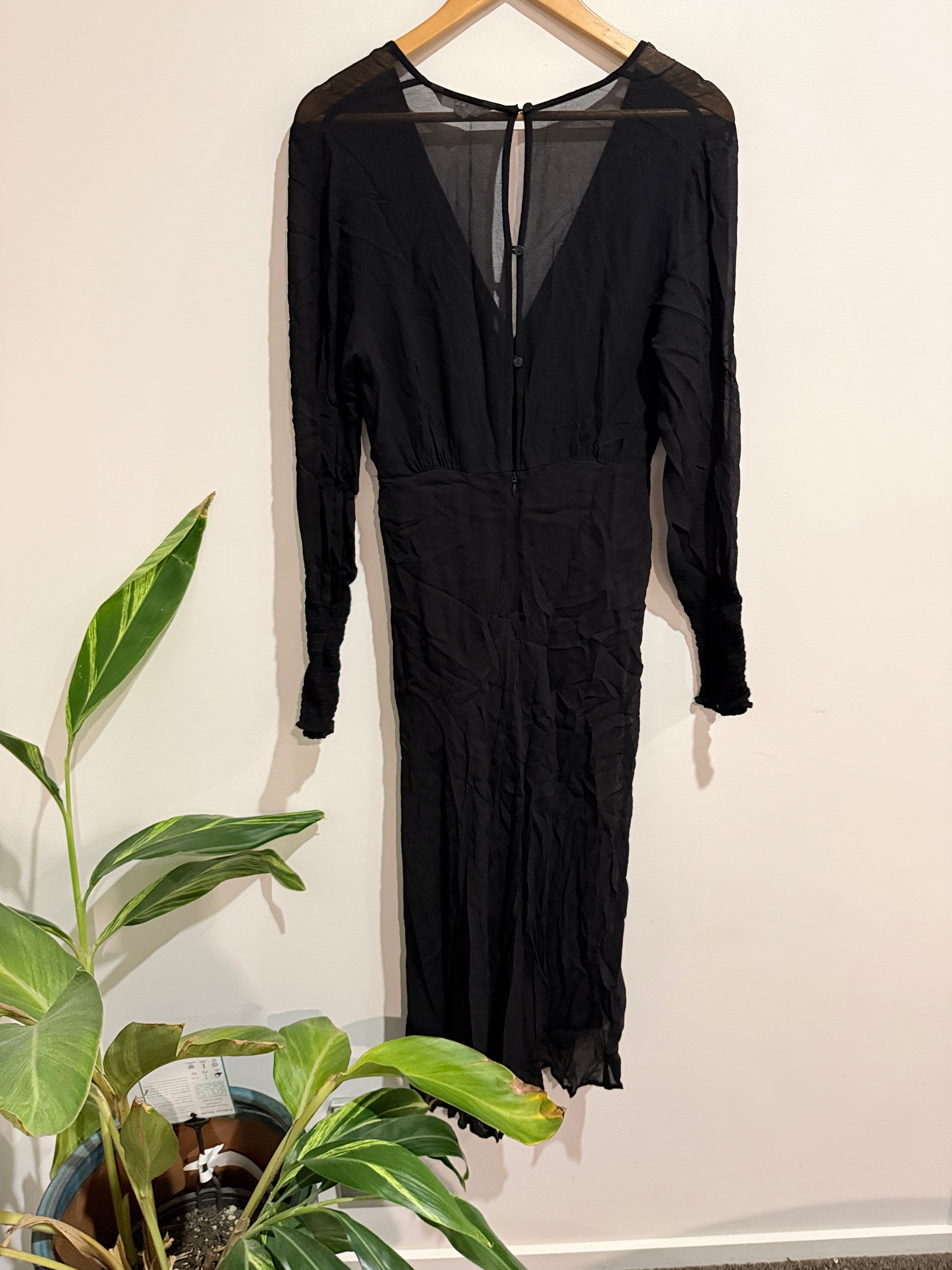 Max Longsleeve Wrap Dress Size 10