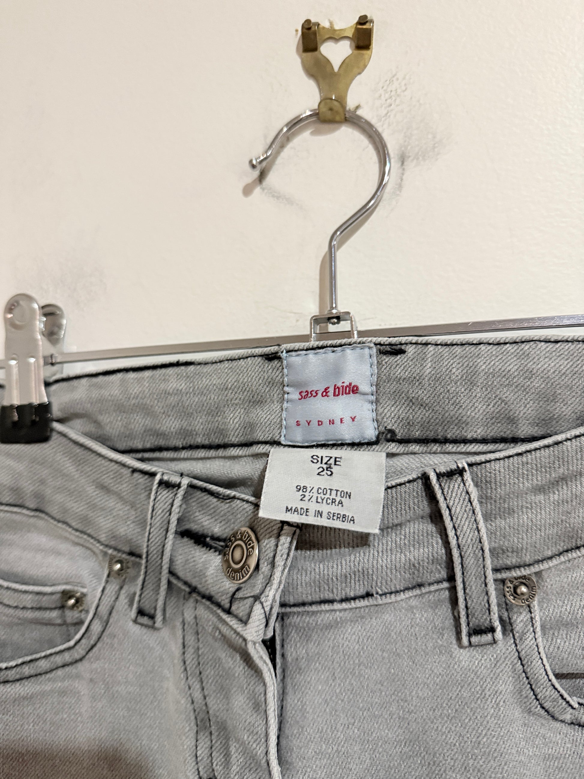 Sass & Bide Mid-rise Fit Skinny Jeans Size 25 | Waist 74cm