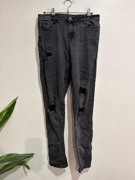Glassons Distressed Skinny Jeans Size Waist 76cm