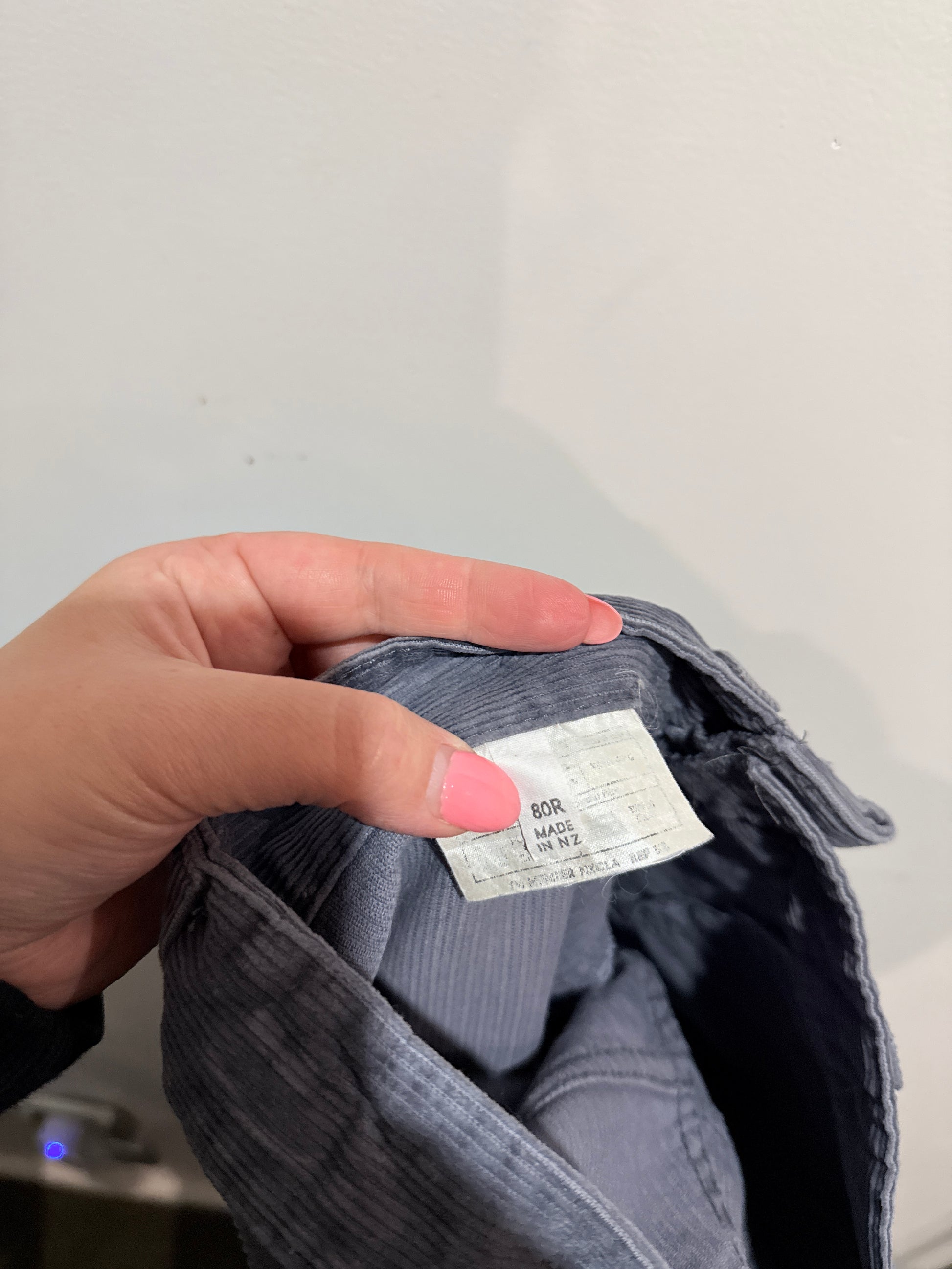 Cougar Corduroy Pants Size 80R | Waist 80cm