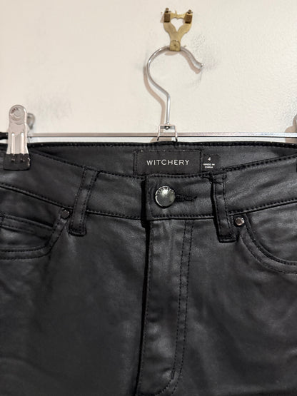 Witchery Coated Skinny Jeans Size 4