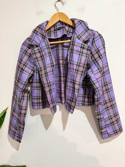Shein Plaid Blazer Size L