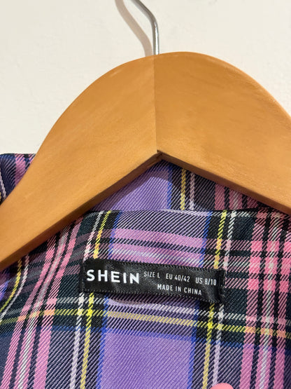 Shein Plaid Blazer Size L