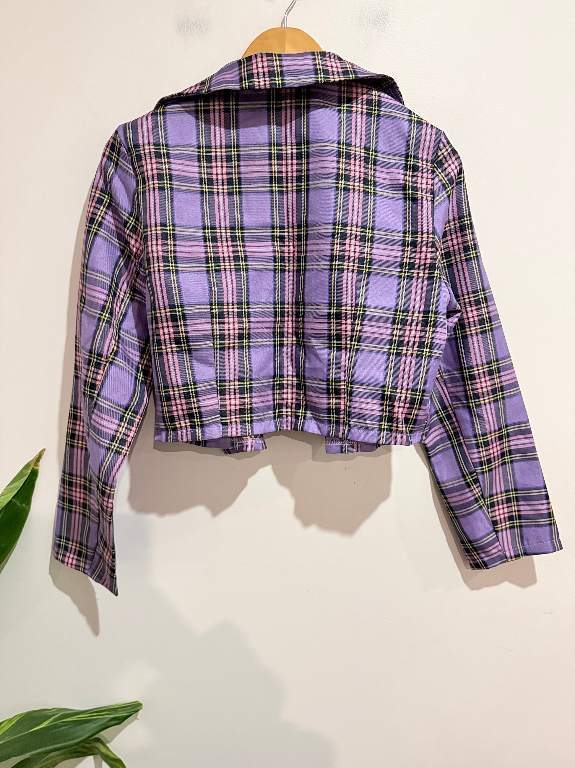 Shein Plaid Blazer Size L