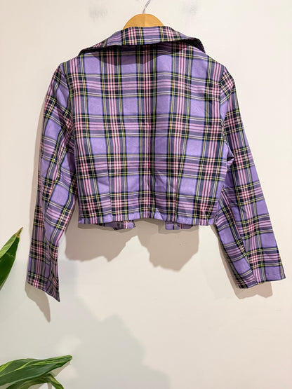Shein Plaid Blazer Size L