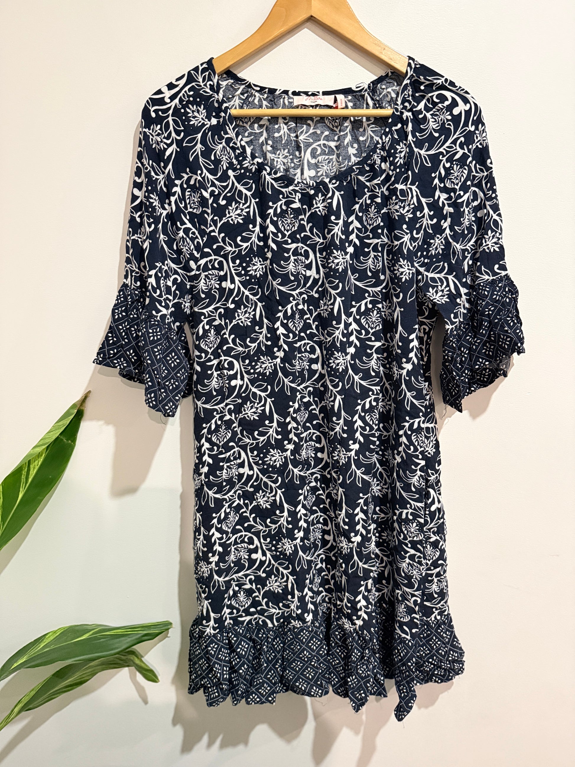 Millers Floral Tunic Dress Size 16