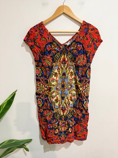 Maeve Paisley Print Shift Dress Size XS