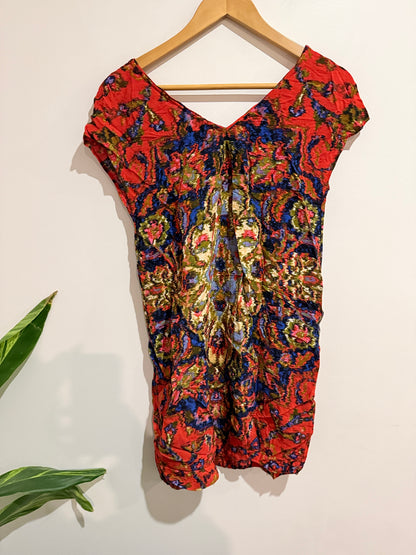 Maeve Paisley Print Shift Dress Size XS