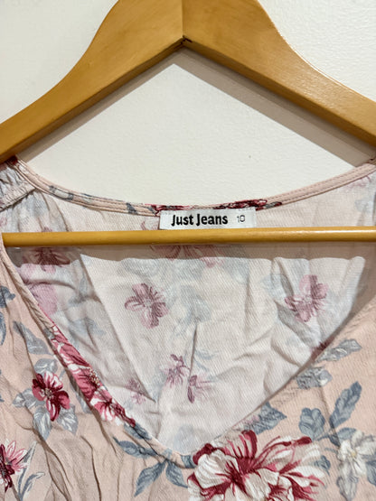 Just Jeans Floral Print Tank Top Size 10