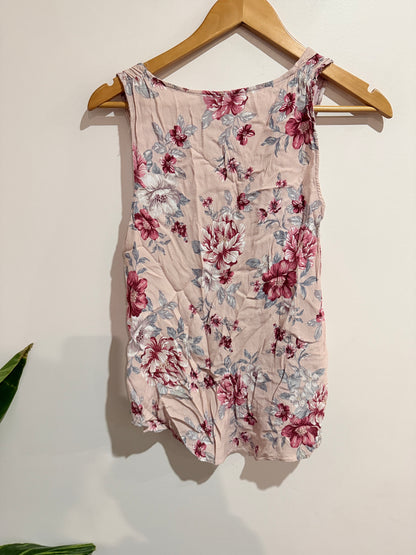 Just Jeans Floral Print Tank Top Size 10