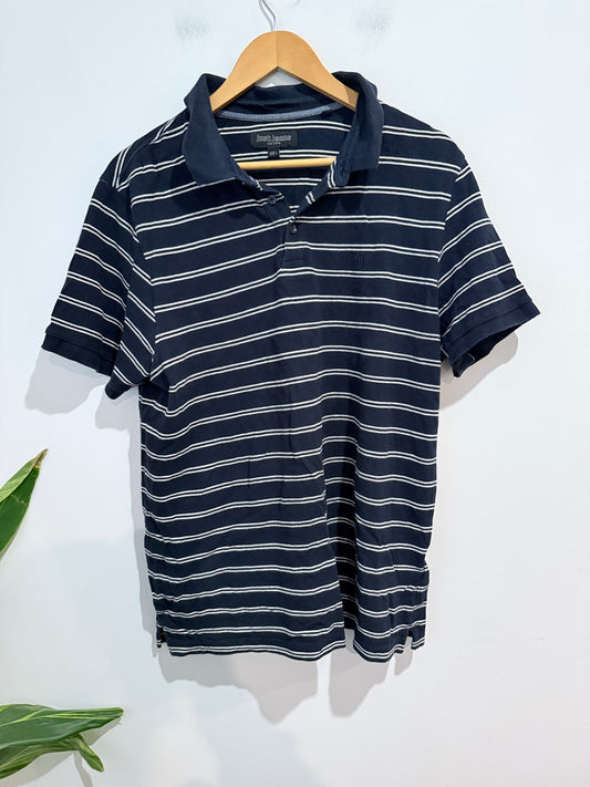 Just Jeans Striped Polo Shirt - Size L