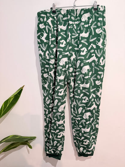 Men’s Woodland Christmas Print Lounge / Pants - 90cm Waist