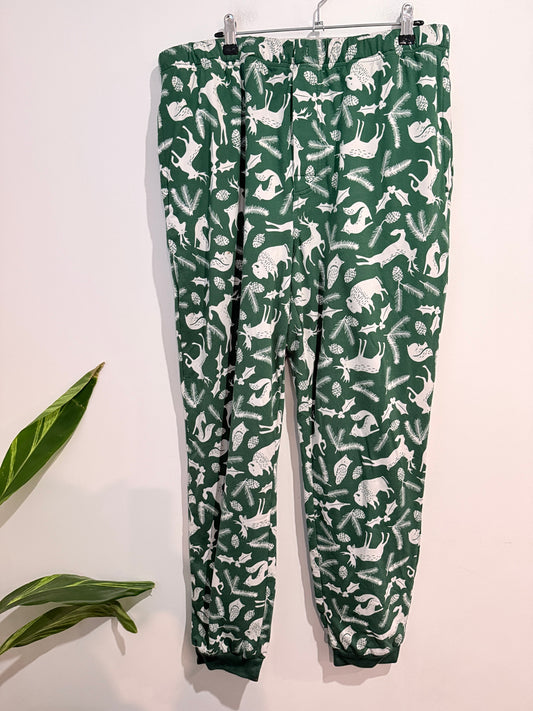 Men’s Woodland Christmas Print Lounge / Pants - 90cm Waist