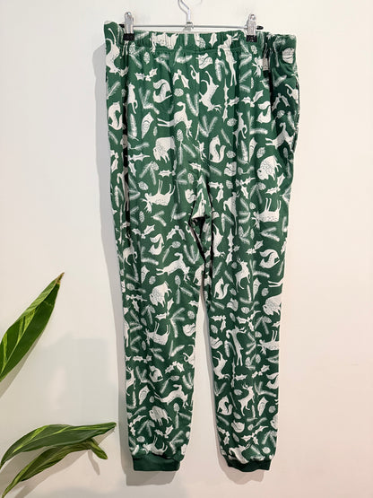 Men’s Woodland Christmas Print Lounge / Pants - 90cm Waist