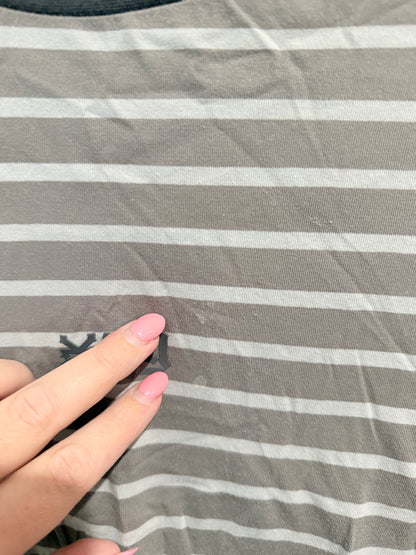 Zoo York Striped T-Shirt Grey - Size S