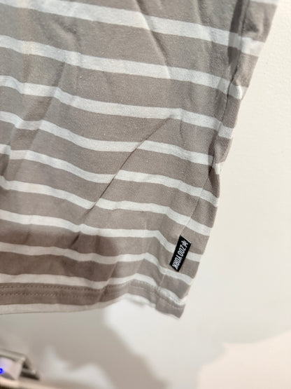 Zoo York Striped T-Shirt Grey - Size S