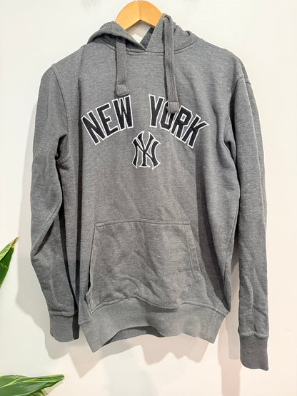 Majestic New York Yankees Hoodie Grey - M (marks)