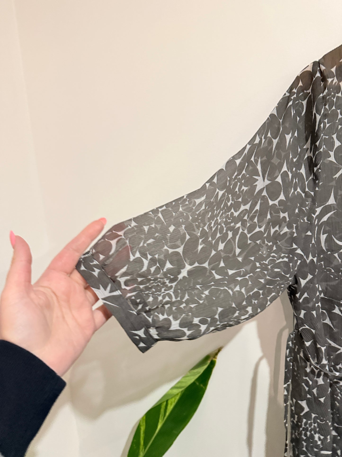 Ignite Sheer Chiffon Blouse - Size 16