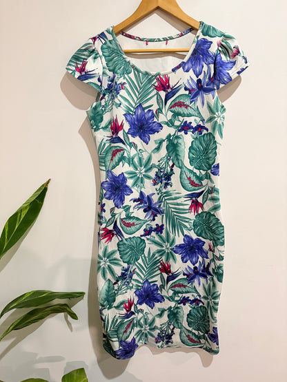 Cut Label Tropical Floral Print Dress - 48cm u/arm
