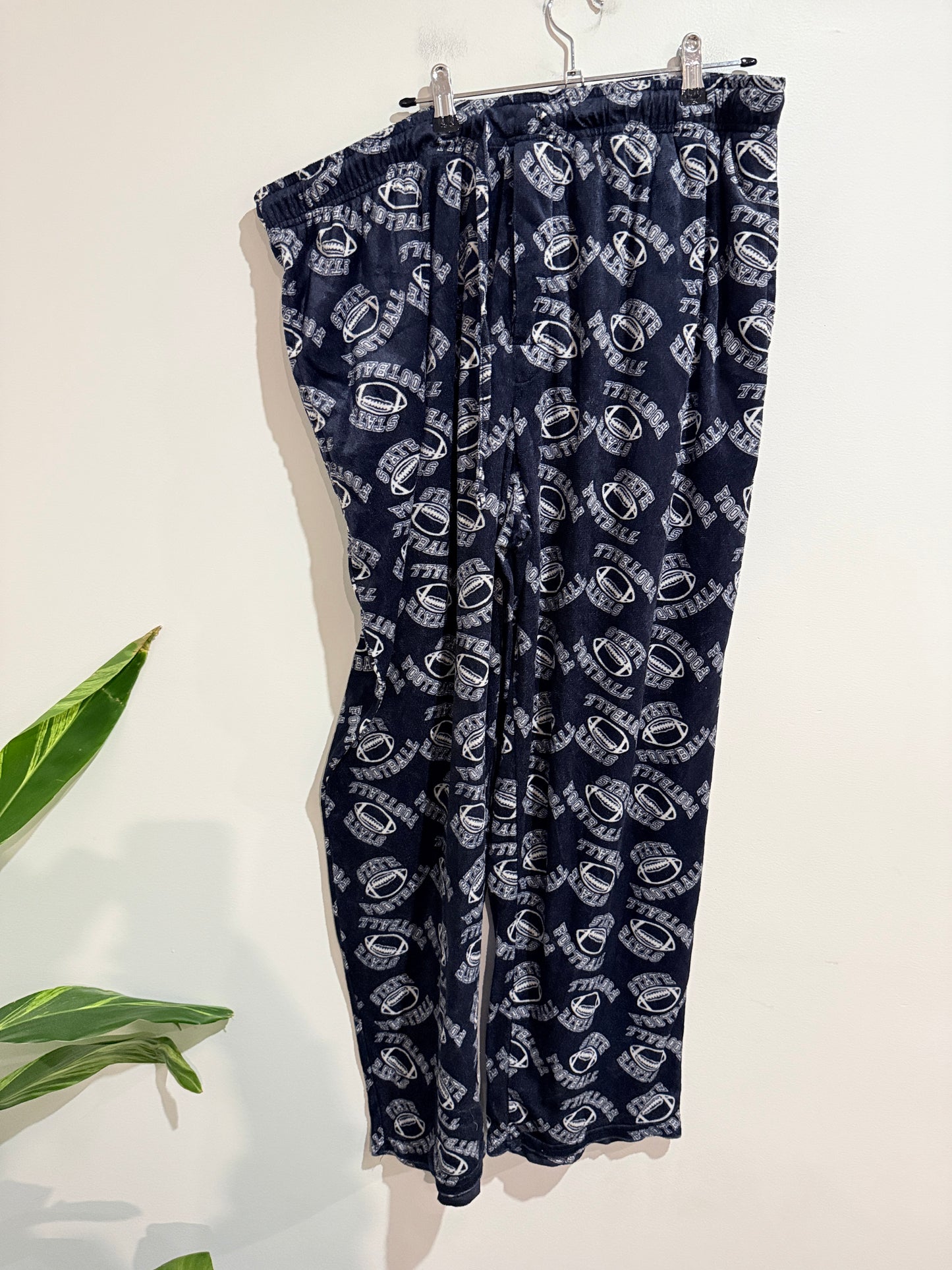 Starting Point Navy State Football Fleece Pajama Pants - Size XXL