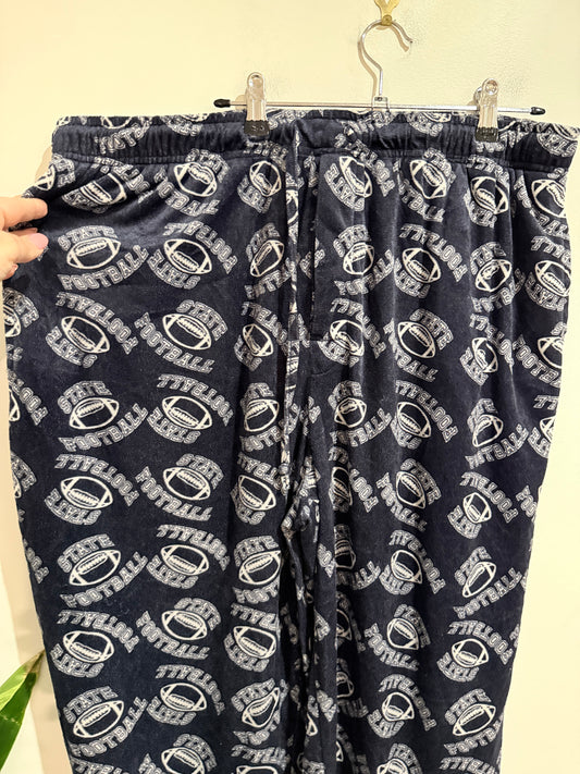 Starting Point Navy State Football Fleece Pajama Pants - Size XXL