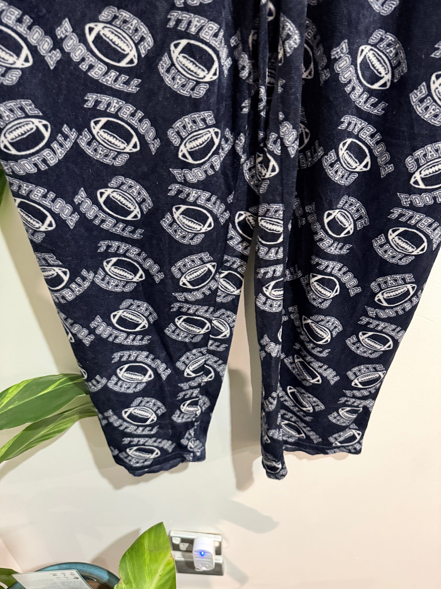 Starting Point Navy State Football Fleece Pajama Pants - Size XXL