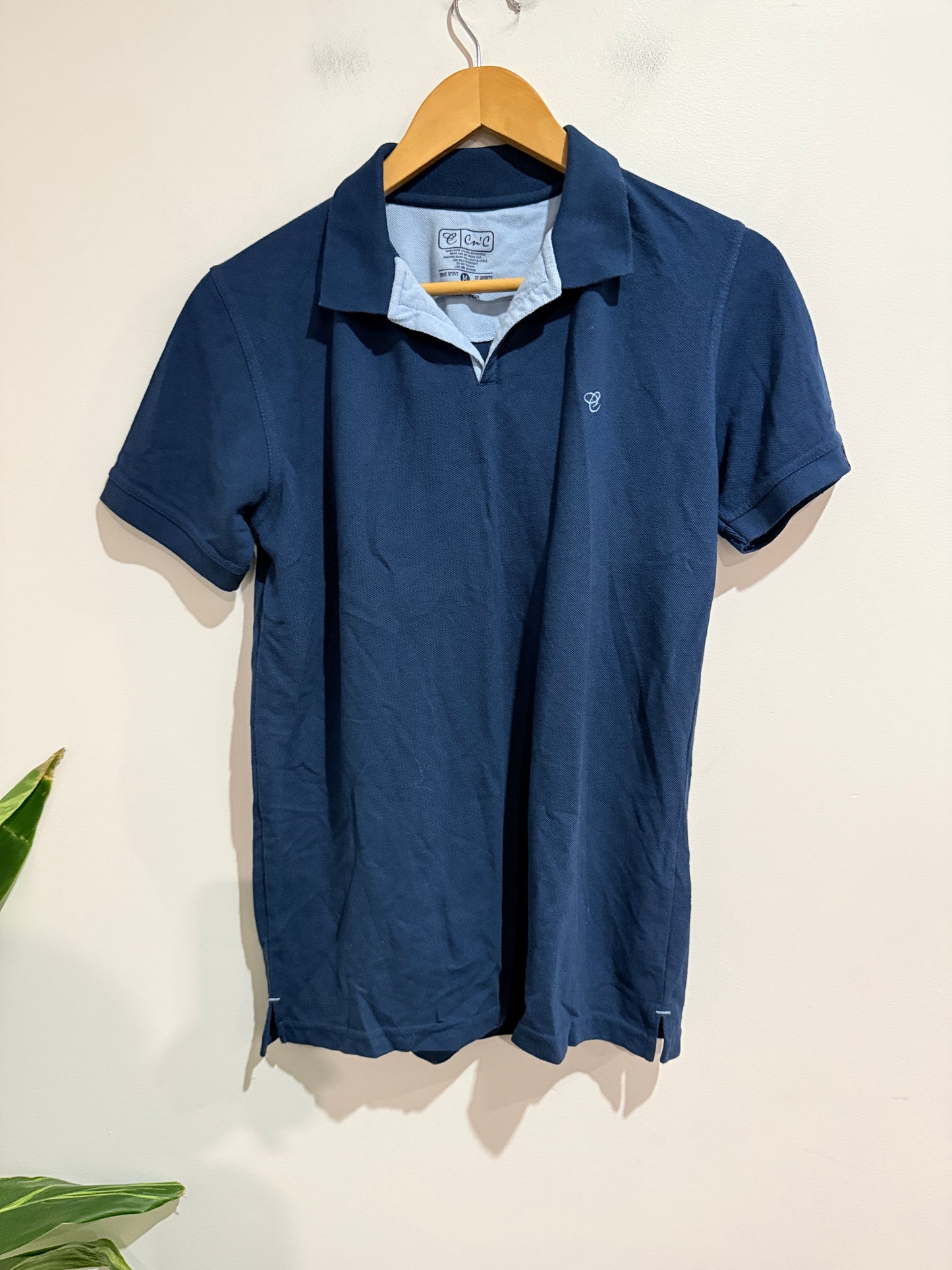 C'n'C Navy Blue Polo Shirt - Size M