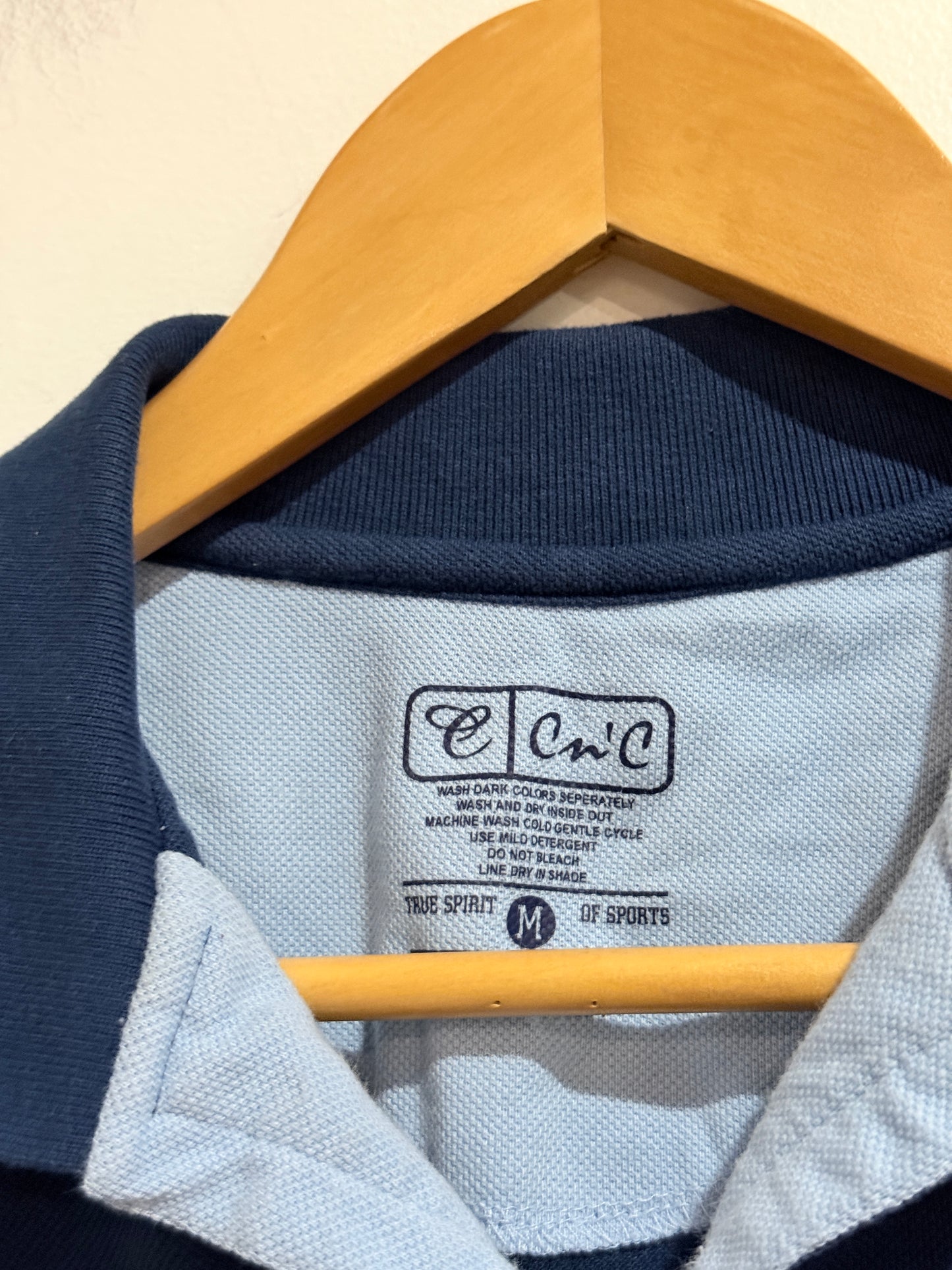 C'n'C Navy Blue Polo Shirt - Size M
