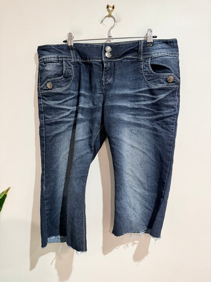 Cut Label Cut Off Denim Shorts - 98cm waist