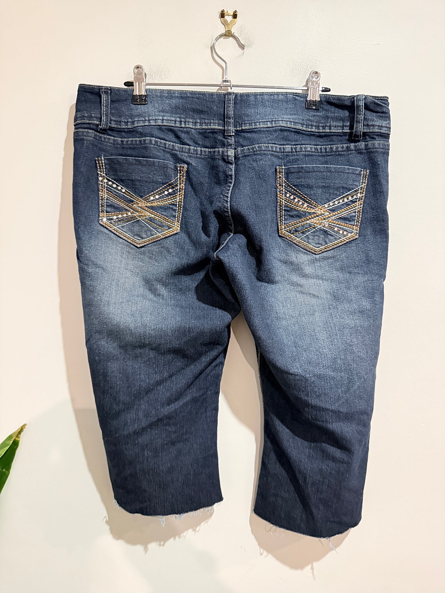 Cut Label Cut Off Denim Shorts - 98cm waist