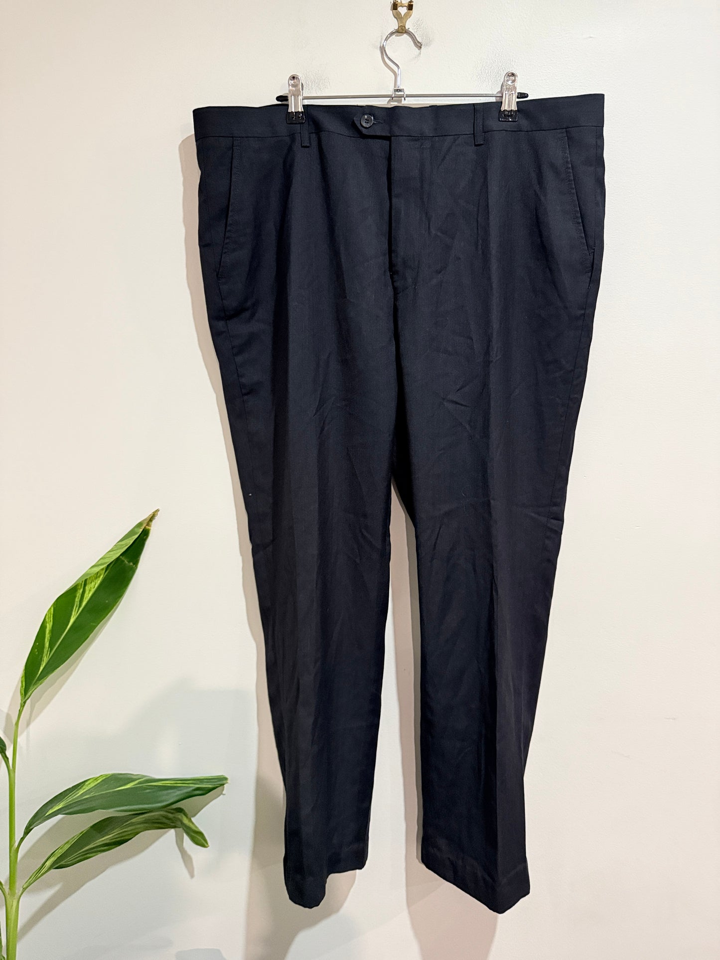 Zanebono Black Wool Blend Dress Pants - Size 40”